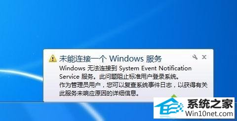 win10ϵͳ޷system event notifica serviceͼĲ