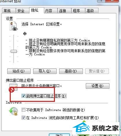 点击“隐私”选项 win10系统安装网银助手时提示“您尚未正确安装”如何解决