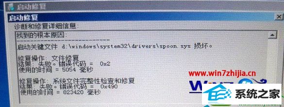 win10ϵͳ޷Զ޸ʾspoon.sysļ𻵵Ľ